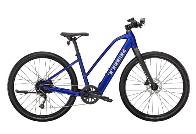 Velo de Fitness Electrique Trek Dual Sport 2 Stagger Shimano Altus 9V 250 Wh 650 mm Bleu 2023 1 1.jpeg