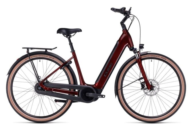 Velo de Ville Electrique Cube Supreme Hybrid Pro 500 Easy Entry Shimano Nexus 8V 500 Wh 700 mm Rouge 2023 1.jpeg