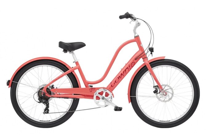 Velo de Ville Electrique Electra Townie Go 7D EQ Shimano Tourney 7V 250 Wh 26 Corail 2022 1.jpg