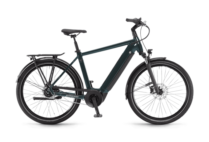 Velo de Ville Electrique WINORA Sinus N8f Bosch PowerTube 500Wh Homme vert 2023 1.png