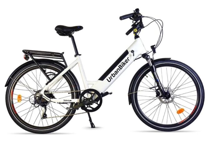 Velo de ville electrique Urbanbiker Sidney 23 blanc 540 Wh 36 V 15 Ah. 1.jpg