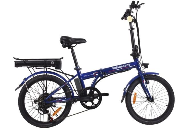 Velo electrique pliant Velobecane Urban bleu 1.jpg